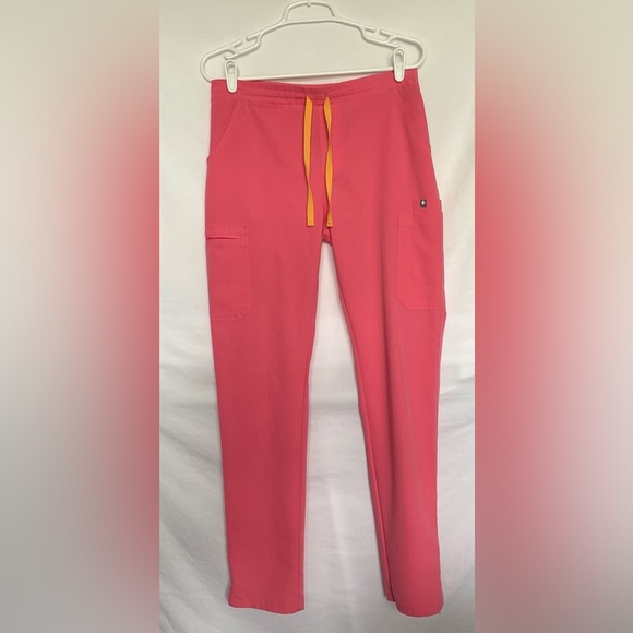 Figs Pink Straight Leg Pants Modern Tailored Fit - Picture 2 of 9